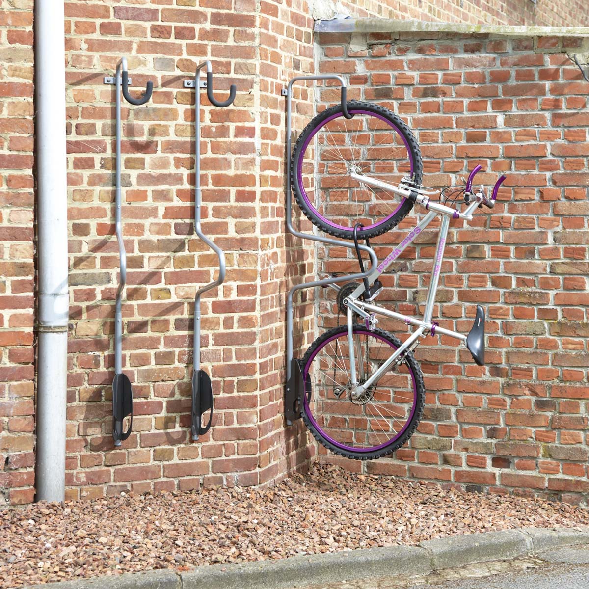 range-vélo mural individuel